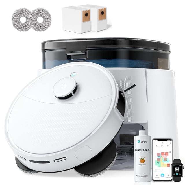 Robot aspirador y trapeador Lefant M3, succión de 12000 Pa, autovaciado