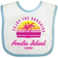 thumbnail image 3 of Inktastic Summer Enjoy the Sunshine Amelia Island Florida in Pink Boys or Girls Baby Bib, 3 of 4