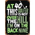thumbnail image 1 of Sport 40 Birthday Golfer Design Poster 8x12 Inch Retro Vintage Metal Sign Home Man Cave Art, 1 of 5