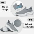 thumbnail image 4 of ShySun Mens Slip On Walking Shoes Non Slip Running Shoes Mesh Breathable Workout Shoes Lightweight Sneakers, 4 of 8
