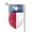 Fillet, variant on Garden Flag Retro Texas Flag Double Sided Small Yard Holiday Garden Flag for Outside Decor 12.5x18 Inch Square