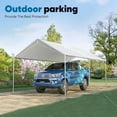 thumbnail image 3 of Quictent 10x15ft Heavy Duty Car Canopy Galvanized Frame Carport Outdoor Party Tent Boat Shelter, White, 3 of 8