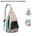 thumbnail image 4 of Boho Cat Print Sling Backpack - Geometric Cat Pattern Crossbody Bag (Aesthetic Design, Perfect Cat Lover Gift), 4 of 4