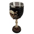 thumbnail image 4 of Ebros Skeletal Tree of Life Skull Cross Bones Small 6"H Wine Goblet Chalice, 4 of 5