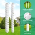 thumbnail image 2 of 2 Pcs Tree Trunk Protector-NOGIS 2 Size Plastic Rotate Tree Guard-Tree Bark Protector Tube Wraps to Protect Saplings Plants from Deer Rabbit Cats Rodents Mowers (White), 2 of 7