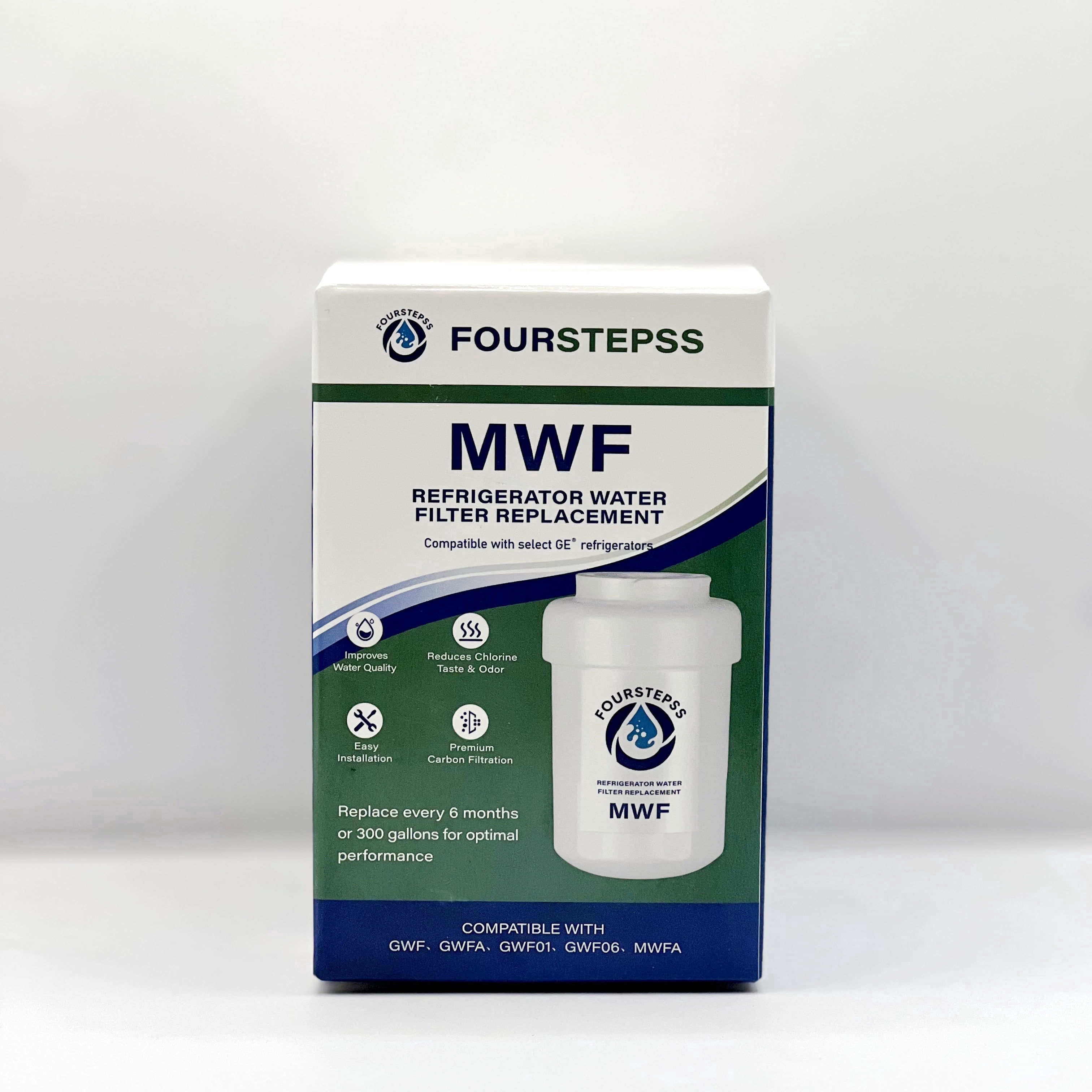 FOURSTEPSS MWF Refrigerator Water Filter Replacement, 1 Pack