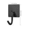 thumbnail image 2 of 6pcs Self Adhesive Hooks Heavy Duty Hooks Stainless Steel Hooks for Bathroom Kitchen Home, 2 of 4