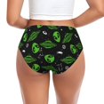 thumbnail image 3 of Womens Underwear green Space Pattern Cuteness No Show Seamless Underwear for Women, Soft Stretch Women's Panties, Hipster Ladies Panties Bikini Underwear Briefs, 3 of 6