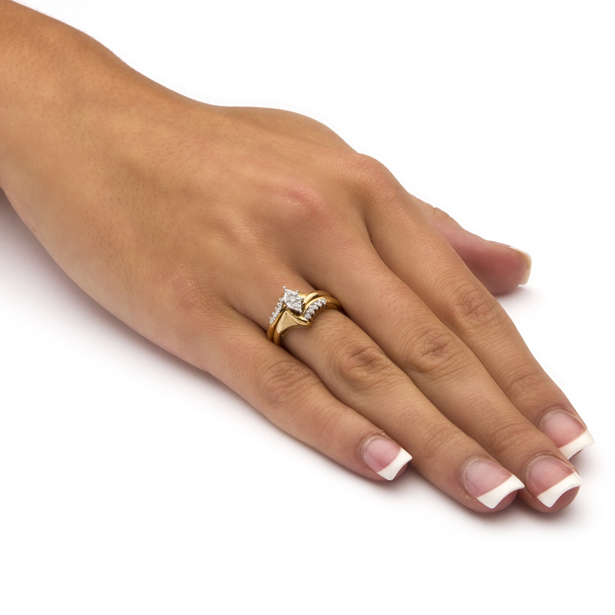 15 tcw round diamond 10k yellow gold 2 piece bridal engagement wedding ring set walmartcom - Yellow Gold Wedding Ring Sets 15 tcw round diamond 10k yellow gold 2 piece bridal engagement wedding ring set walmartcom - Yellow Gold Wedding Ring Sets