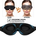 thumbnail image 3 of Deenee's Sleep Mask for Women and Men, Eye Mask for Sleeping, Blackout Masks for Insomnia, Black Blindfold, Travel Accessories, 3 of 9