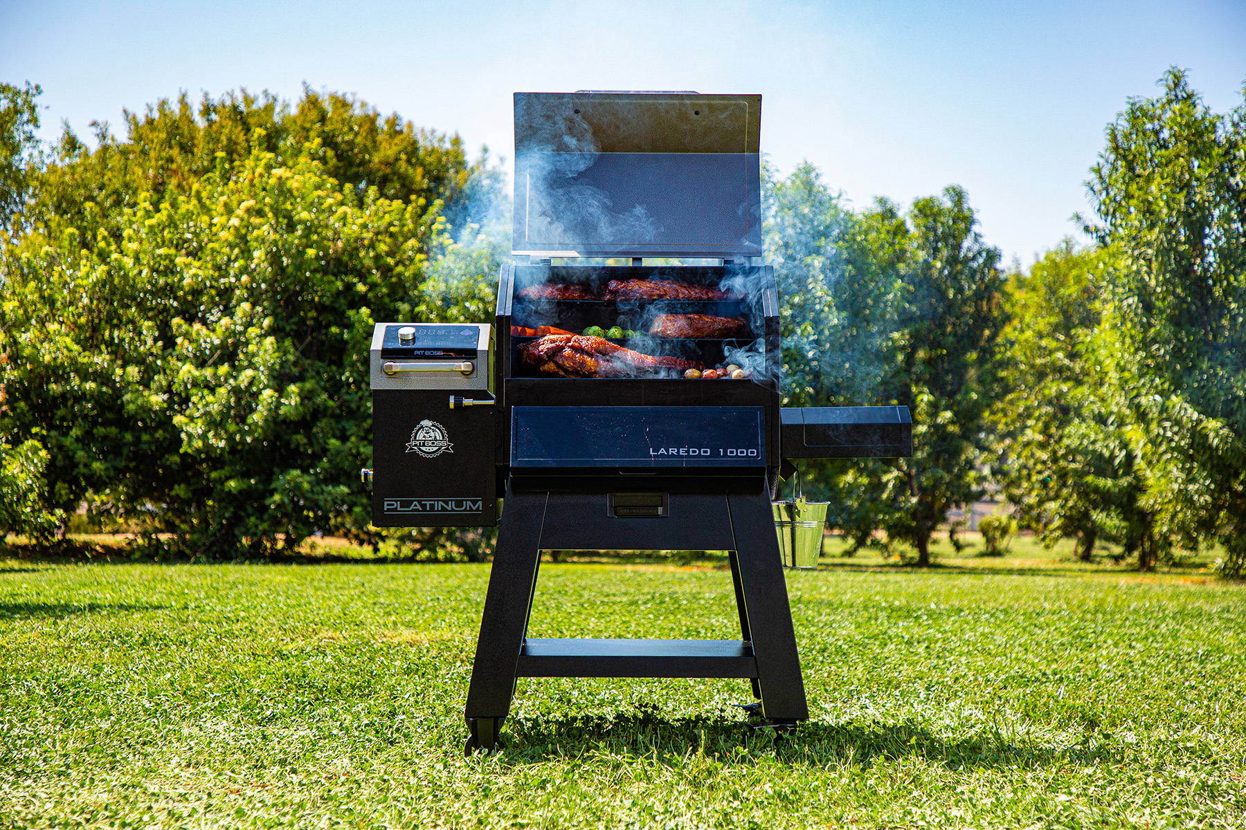 Pit Boss Platinum Laredo 1000 Sq. in. Wi-Fi® and Bluetooth® Enabled Wood Pellet Grill and Smoker - image 5 of 12