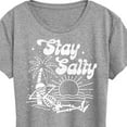 thumbnail image 3 of Instant Message - Stay Salty - Women's Short Sleeve Graphic T-Shirt, 3 of 6