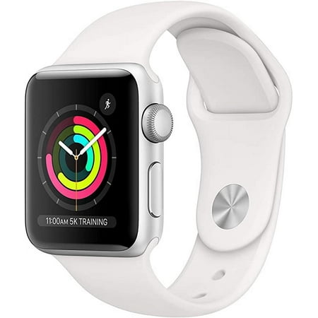 Used Apple Watch Series 3 38MM Silver - Aluminum Case - White Sport Band