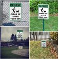 thumbnail image 6 of Please Clean Up After Your Dog Sign Aluminum No Dog Poop Lawn Signs 10x14 inches, 6 of 8