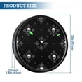 thumbnail image 3 of Indoor 12' Voice-Activated Luminous Decoration Wall Clock With LED Night Light Gothic-inspired Designs, 3 of 8