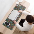 thumbnail image 3 of Long Mouse Pads for Desk,Colorful Skull Flower Pattern Desk Mats on Top Of Desks, Desk Mouse Pad Extra Large with 3mm Non-Slip Base and Stitched Edge for Gaming,Office,Work,Home 31.5"x11.8", 3 of 6