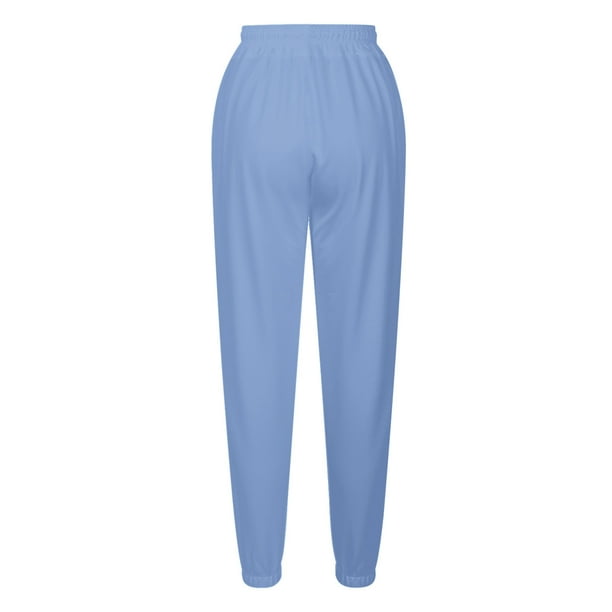 Light blue joggers womens sale