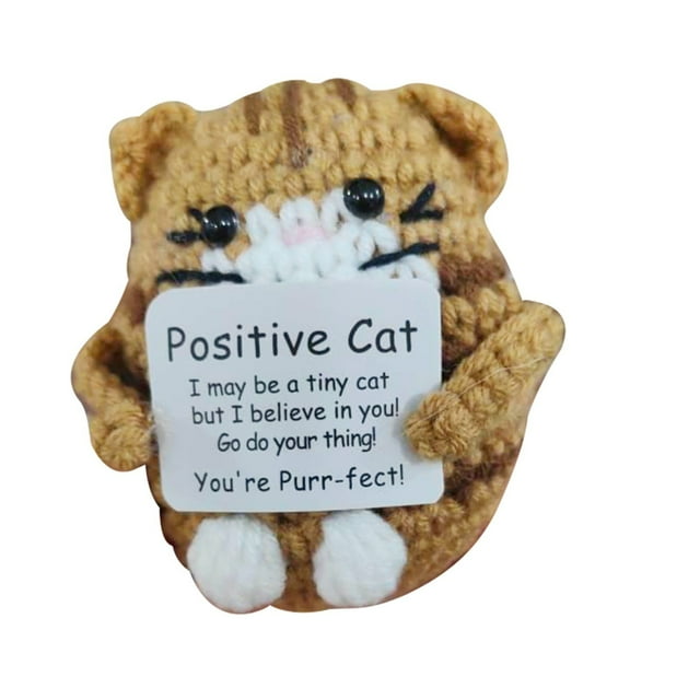 SIfdSeng Get it Fast Crocheted Cute Knitted Doll Positive Energy Cartoon Doll