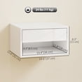 thumbnail image 3 of HOMCOM Floating Bedside Tables Set of 2, Wall-Mounted Nightstand White, 3 of 10