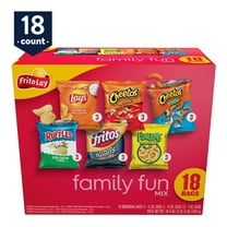 Frito Lay Variety Packs, Family Fun Mix, Chips, Single Serve Bags, 18 Pack
