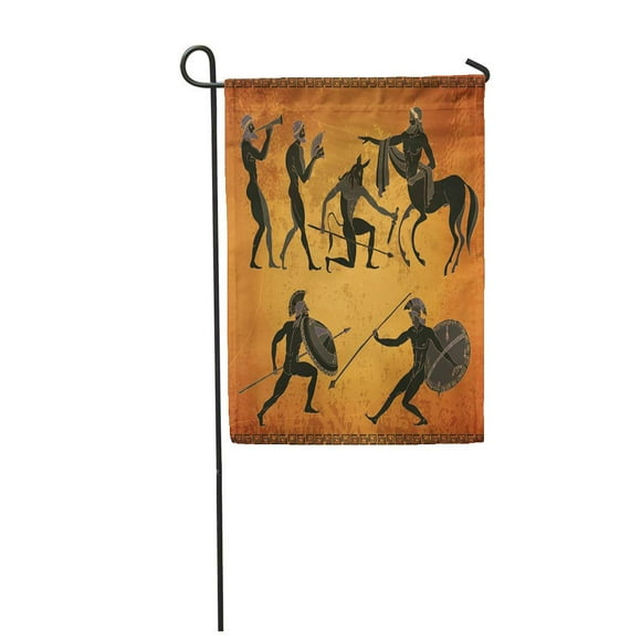 JSDART Ancient Greece Scene Greek Mythology Centaur People Gods of Olympus Classical Garden Flag Decorative Flag House Banner 28x40 inch