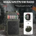 thumbnail image 4 of Radio Portátil Vintage con Dinamo y Manivela Solar, AM/FM/SW, Banda , Radio de Emergencia, Altavoz Bluetooth con Linterna SOS., 4 of 10