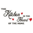 Bangcool Black Kitchen Wall Sticker, Removable Wall Art Sticker
