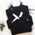 thumbnail image 2 of PENGXIANG Bottoming Sweater High Collar Fake 2 Pieces Head Lace Ruffle Top Flared Sleeves, 2 of 2