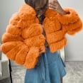 thumbnail image 4 of Qeaghou Womens Faux Fur Coat Trendy Zip Up Cropped Teddy Jackets Long Sleeve Fuzzy Fluffy Warm Short Winter Coats with Hood, 4 of 6