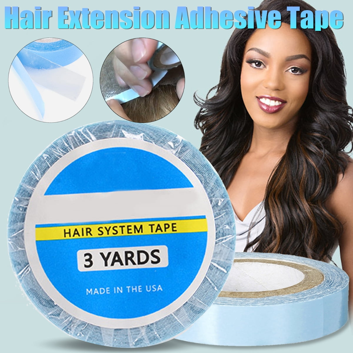 1Roll 3Yards Lace Front Support Tape for Tape in Hair Extension