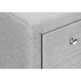 thumbnail image 4 of End Nightstand for Bedroom and Living Spaces | Upholstered Design | Grey Linen-Look Fabric | Optimize Storage Capacity, 4 of 5