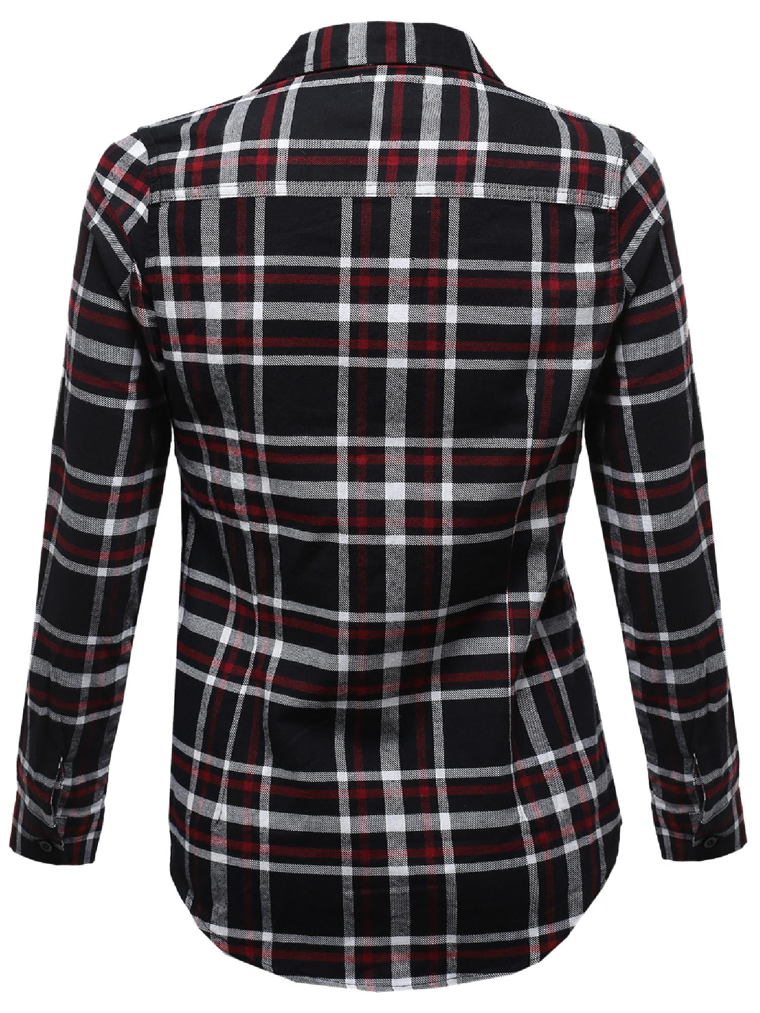 plus size checkered shirt