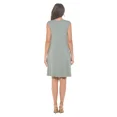 thumbnail image 5 of Women's Sleeveless Midi Casual Dress, Loose T-Shirt Dresses, Round Neck for Summer(Green D 1X-2X Plus Size), 5 of 6