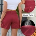 thumbnail image 2 of FEN AI Women Cargo Hiking Shorts with Multi-Pockets Bermuda Summer Casual Short Pants Y2K High Waisted Streetwear, 2 of 10