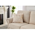 thumbnail image 3 of Agnes Luxury Chinchilla Faux Fur Gilded Pillow (22 In. x 22 In.), 3 of 5