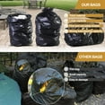 thumbnail image 2 of 55 Gallon Trash Bags (50 Count)1.5 Mil,Heavy Duty Outdoor Garbage Bags for Office, Waste, and Storage Use, 2 of 8