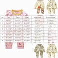 thumbnail image 3 of masbird Little Girls Boys Long Sleeve Pajamas Sets Toddler Cotton Pjs Kids Fall Winter Sleepwears 6-12 Months 12-24 Months 2t 3t 4t 5t 6t 7t 8t 9t Children(Coffee,3-4 Y), 3 of 5