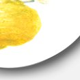 thumbnail image 3 of Designart « Floursack Lemon I » Art Mural Rond en Métal Style Ferme - Disque de 36, 3 of 5