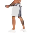 thumbnail image 4 of MOVEUP Men's 2 in 1 Athletic Gym Training Shorts with Cooling Compression Liner, White, 4 of 6
