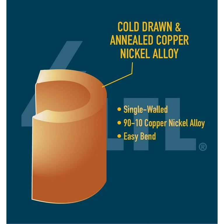 25 Ft Copper Nickel Brake Line Kit With Fittings - Rust-Resistant & Easy To Install