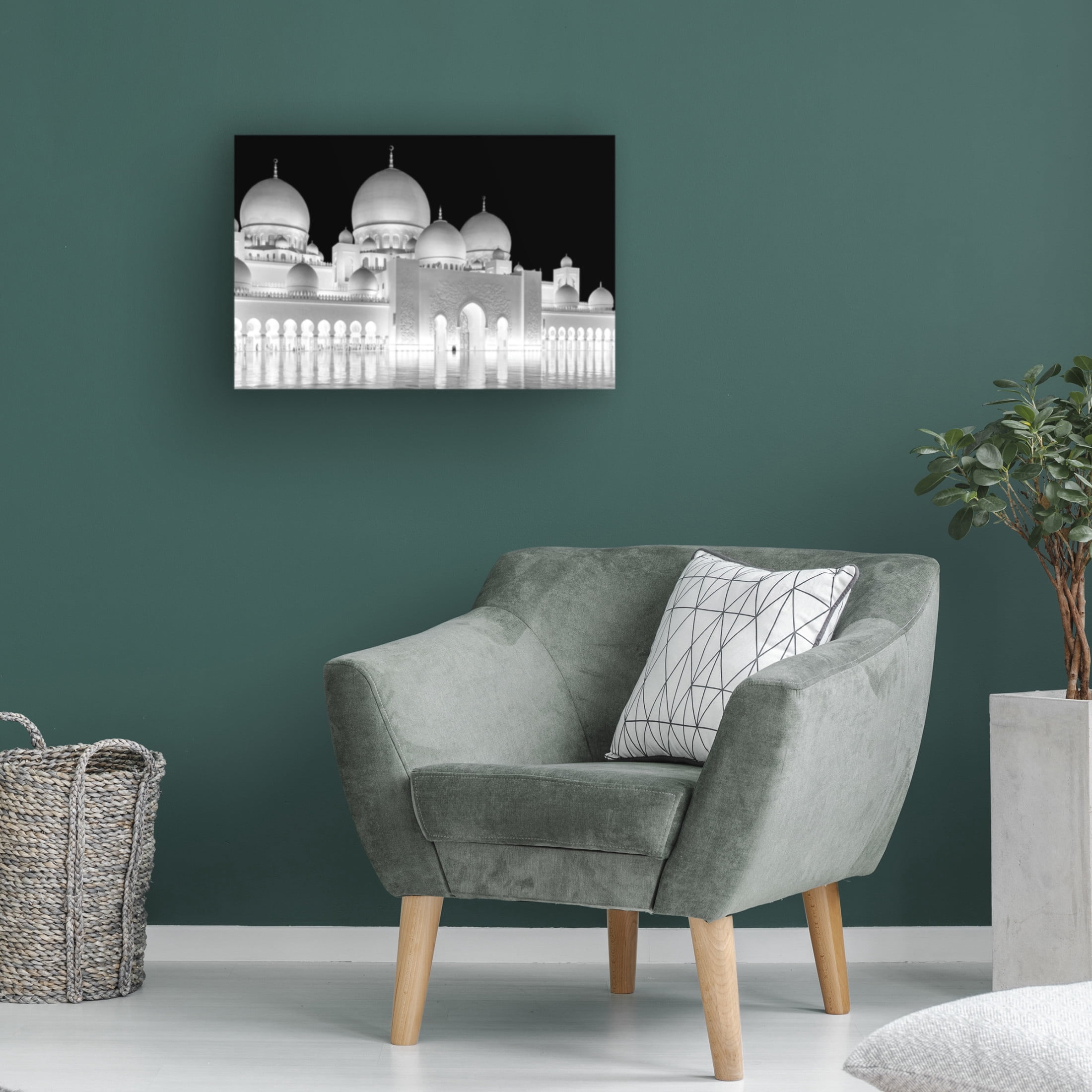 Trademark Fine Art Jie Jin Light of Abu Dhabi Grand Mosque Canvas Wall Art