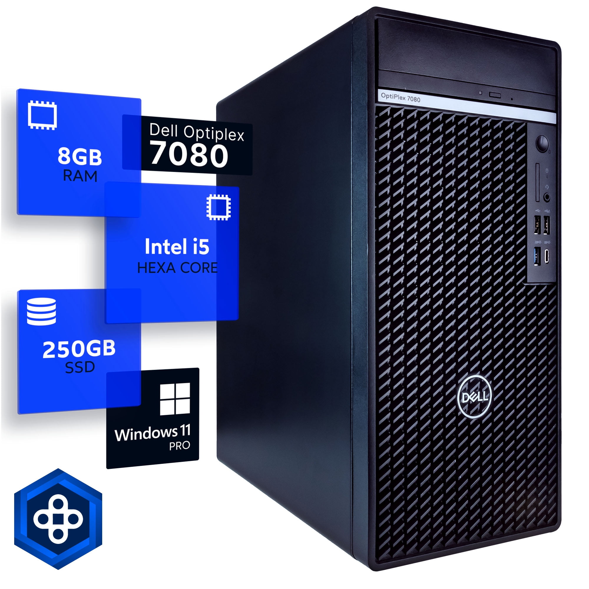 Dell Optiplex 7080 Tower Desktop Computer Hexa Core Intel i5 (3.4GHz