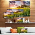 thumbnail image 3 of Fantastic Yellow Field at Sunset - Large Landscape Canvas Art Print, 3 of 4