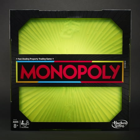 Monopoly Neon Pop Board Game for Kids Ages 8 and Up For 2-6 Players