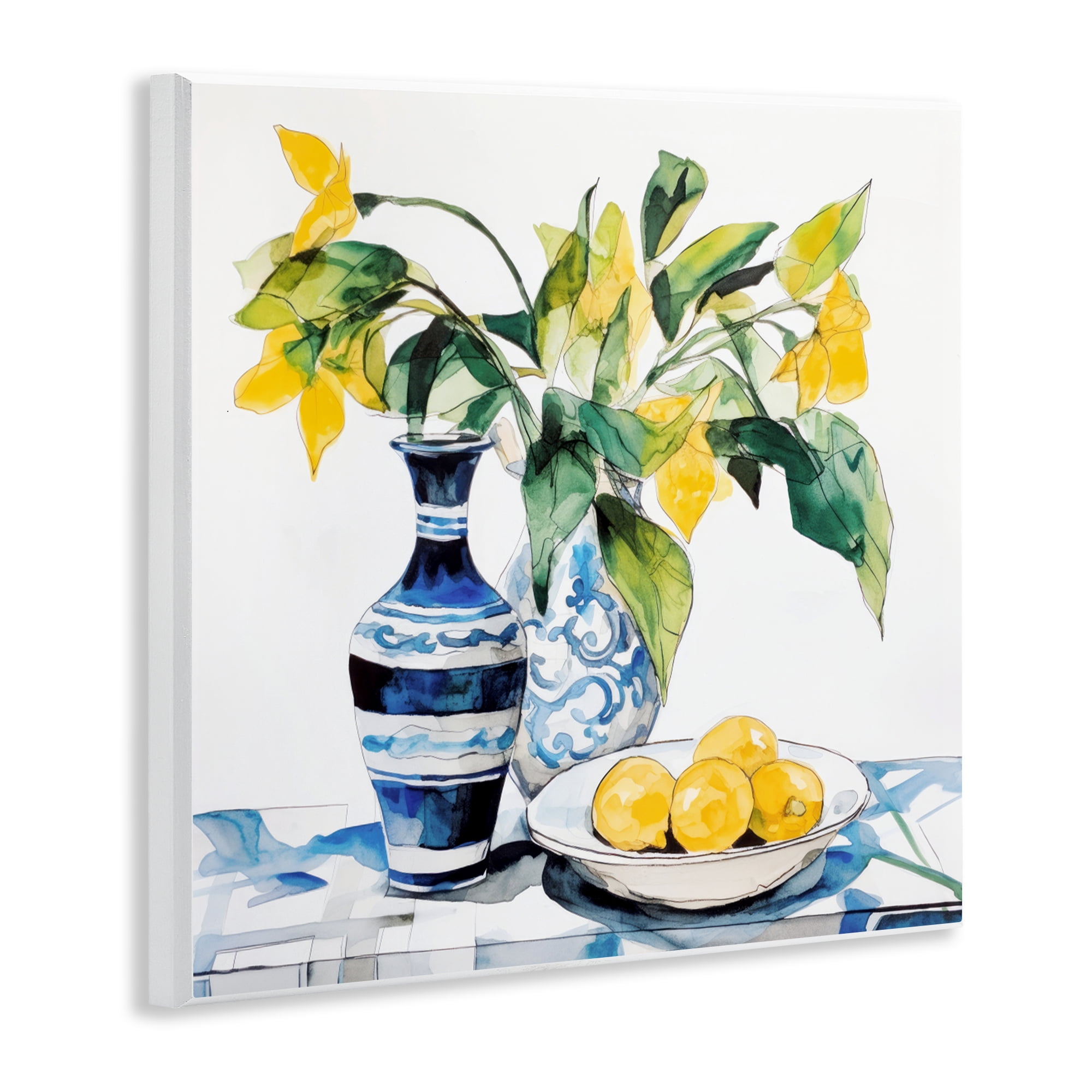 Stupell Industries Lemons & Leaves Table Setting Wall Plaque Art, design by Ray Powers