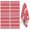 Red Christmas Geometric, variant on 2 Pcs Funny Kitchen Towels,Red Christmas Folk Pattern Microfiber Dish Towels,Kitchen Tea Towels,Kitchen Towel Set (18" X 26")