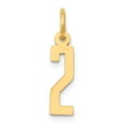 thumbnail image 1 of 14K Yellow Gold Charm Pendant Themed 2 18 mm 4 Small Polished Elongated, 1 of 3