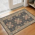 thumbnail image 2 of Washable Vintage Kitchen Mat 31"x20" Non Slip Soft Plush Low Profile Kitchen Rug, Distressed Medallion Oriental Style Sink Mat for Laundry Room Bedroom Office, 2 of 6
