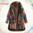 thumbnail image 2 of Women Solid Color Coat Warm Winter Overcoat Fluffy Jacket Button Down Overcoat Long Sleeve Cardigan Windproof Outer Coat, 2 of 6