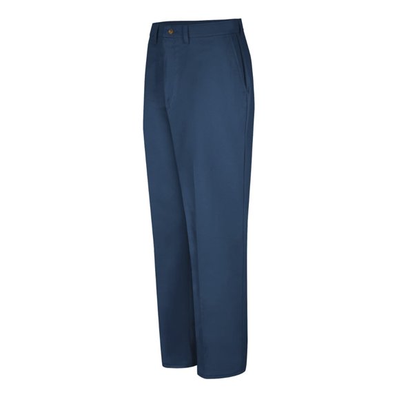 Plain Front Cotton Pants Odd Sizes - 35W / Navy - Unhemmed